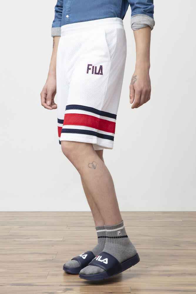 Fila Shorts Herre Hvite Parker 483021-IZJ